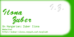 ilona zuber business card